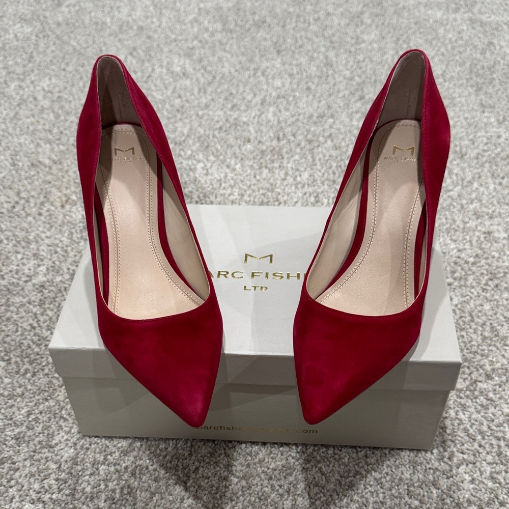 Marc Fisher Women's Bold Red Heels